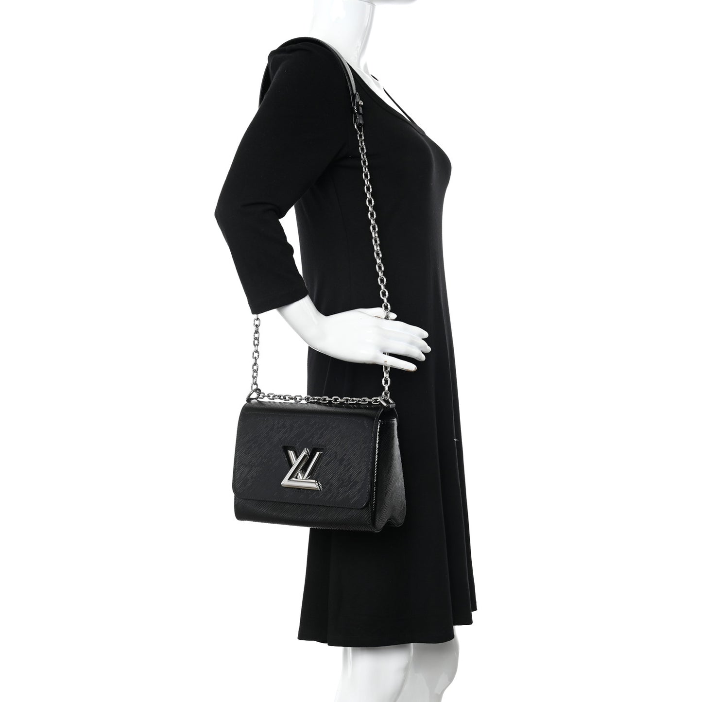 Electric Epi Twist Shoulder Bag MM Black