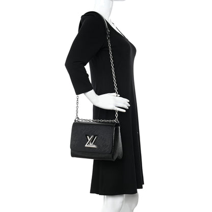 Louis Vuitton Electric Epi Twist Shoulder Bag MM Black 2 of 9