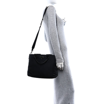 Prada Nylon Vela East West Shopper Tote Black 2 of 10