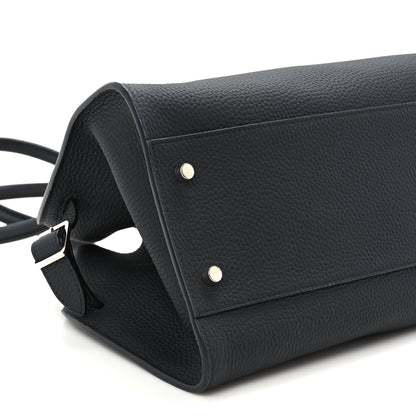 The Row Matte Grained Calfskin Margaux Shoulder 12 Black 7 of 9