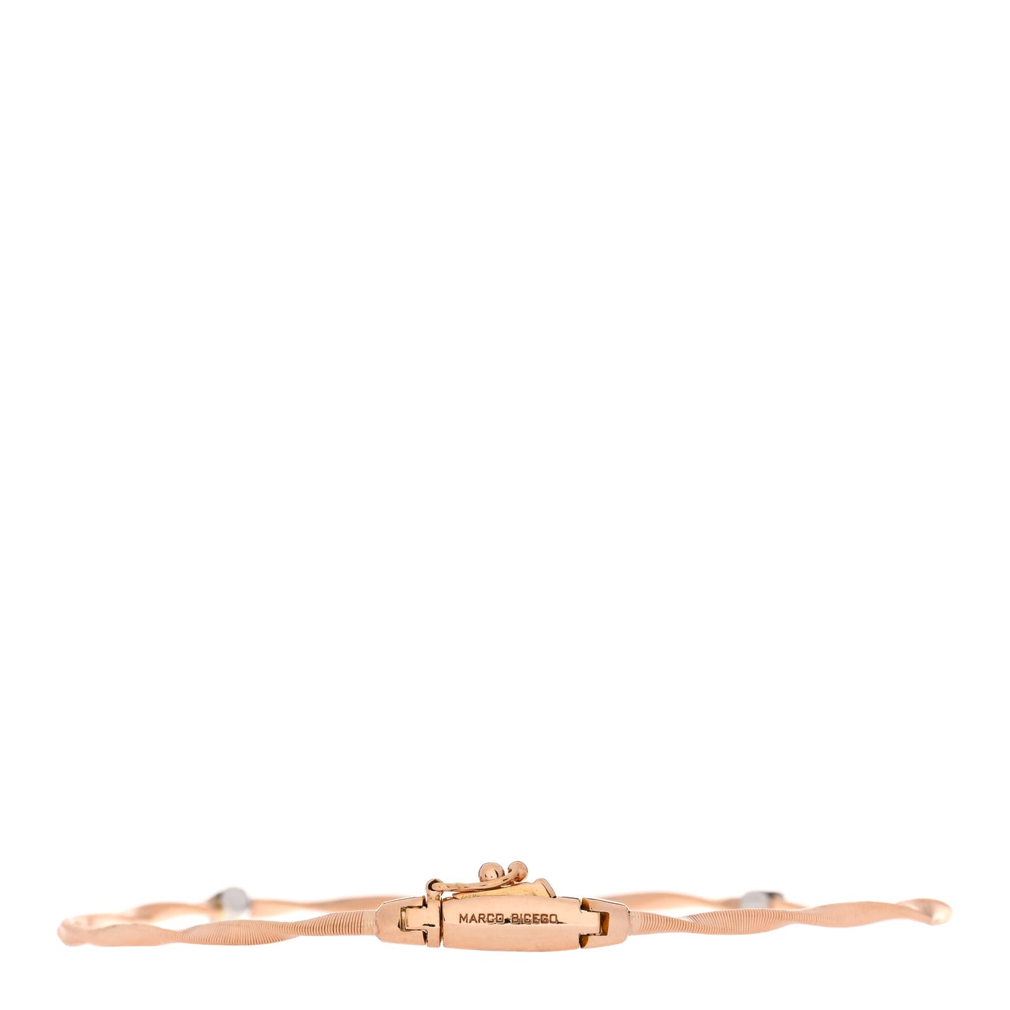 18K Rose Gold Diamond Marrakech Twisted Coil Bracelet