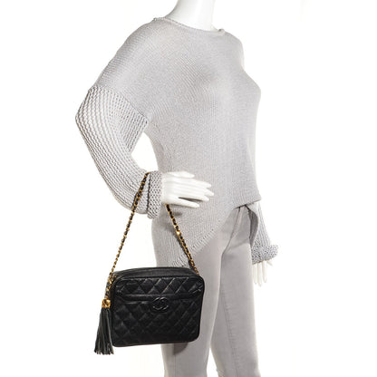 Chanel Caviar Quilted Camera Case Black 2 of 8