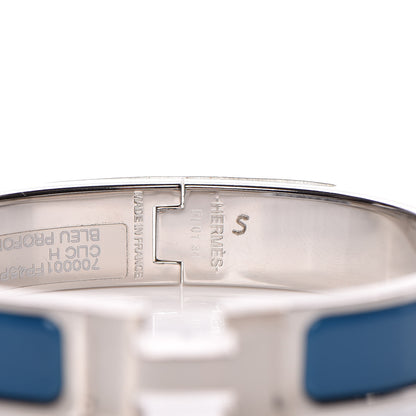Hermes Enamel Narrow Clic Clac H Bracelet PM Bleu Profond 4 of 4