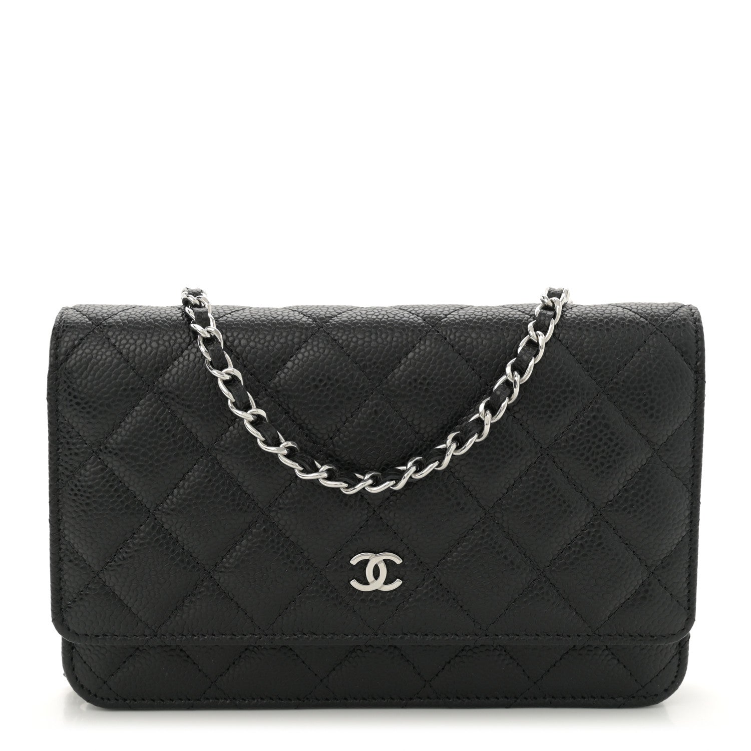 Chanel Caviar Quilted Wallet on Chain WOC Black 1 of 11