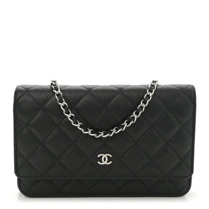 Chanel Caviar Quilted Wallet on Chain WOC Black 1 of 11