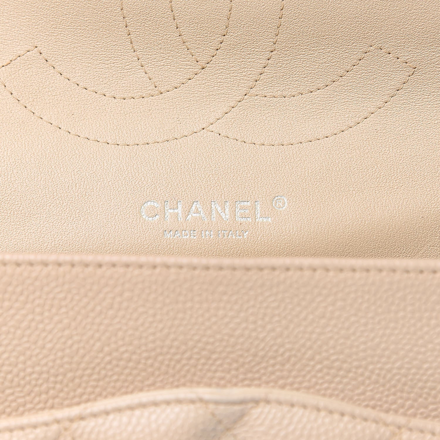 Chanel Caviar Quilted Jumbo Double Flap Beige Clair 6 of 20