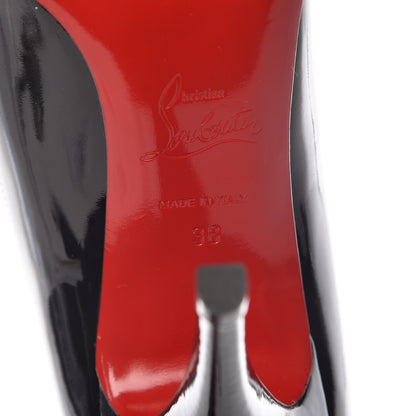 Christian Louboutin Patent Fifi 100 Pumps 38 Black 6 of 8