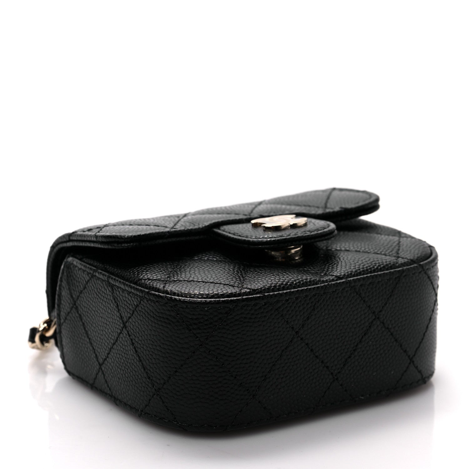Chanel Caviar Quilted Mini Clutch With Chain Black 4 of 10