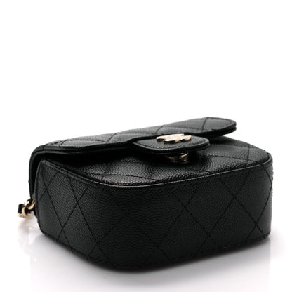 Chanel Caviar Quilted Mini Clutch With Chain Black 4 of 10