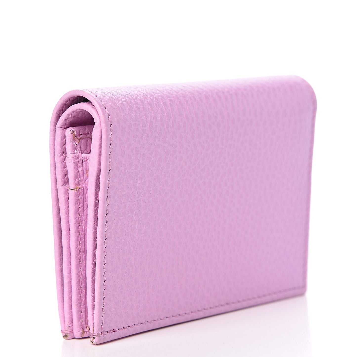 Dollar Calfskin Bosco Card Case Wallet Malva
