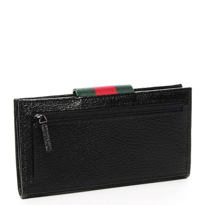 Gucci Monogram Ladies Web Continental Wallet Black 3 of 7