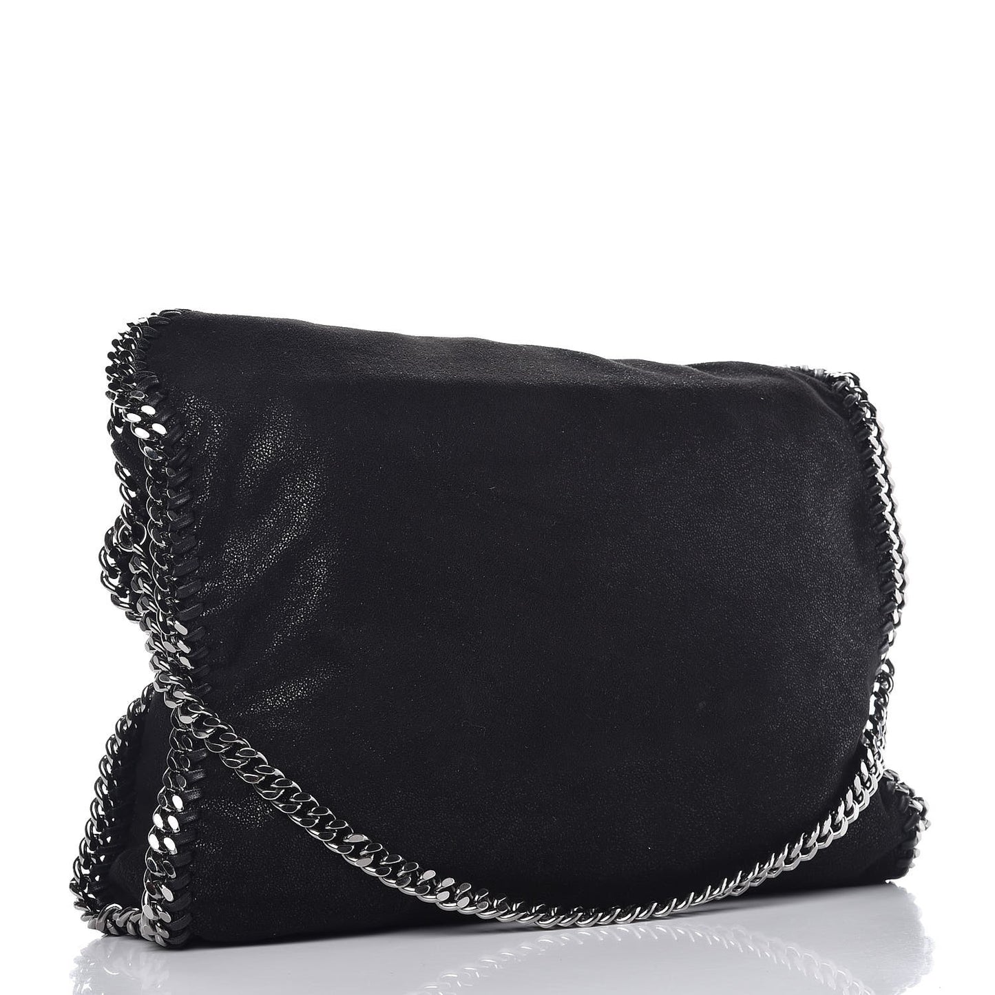 Shaggy Deer Falabella Fold Over Tote Black