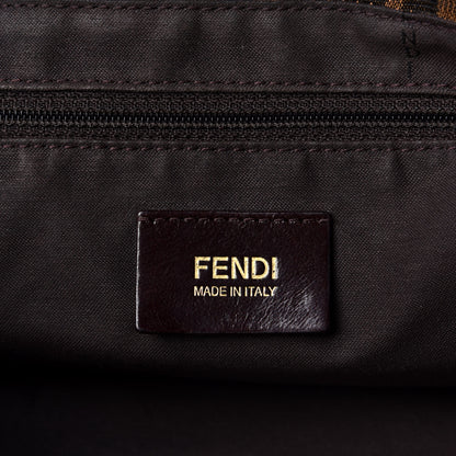 Fendi Zucca Patent Mia Shoulder Flap Tobacco 5 of 6