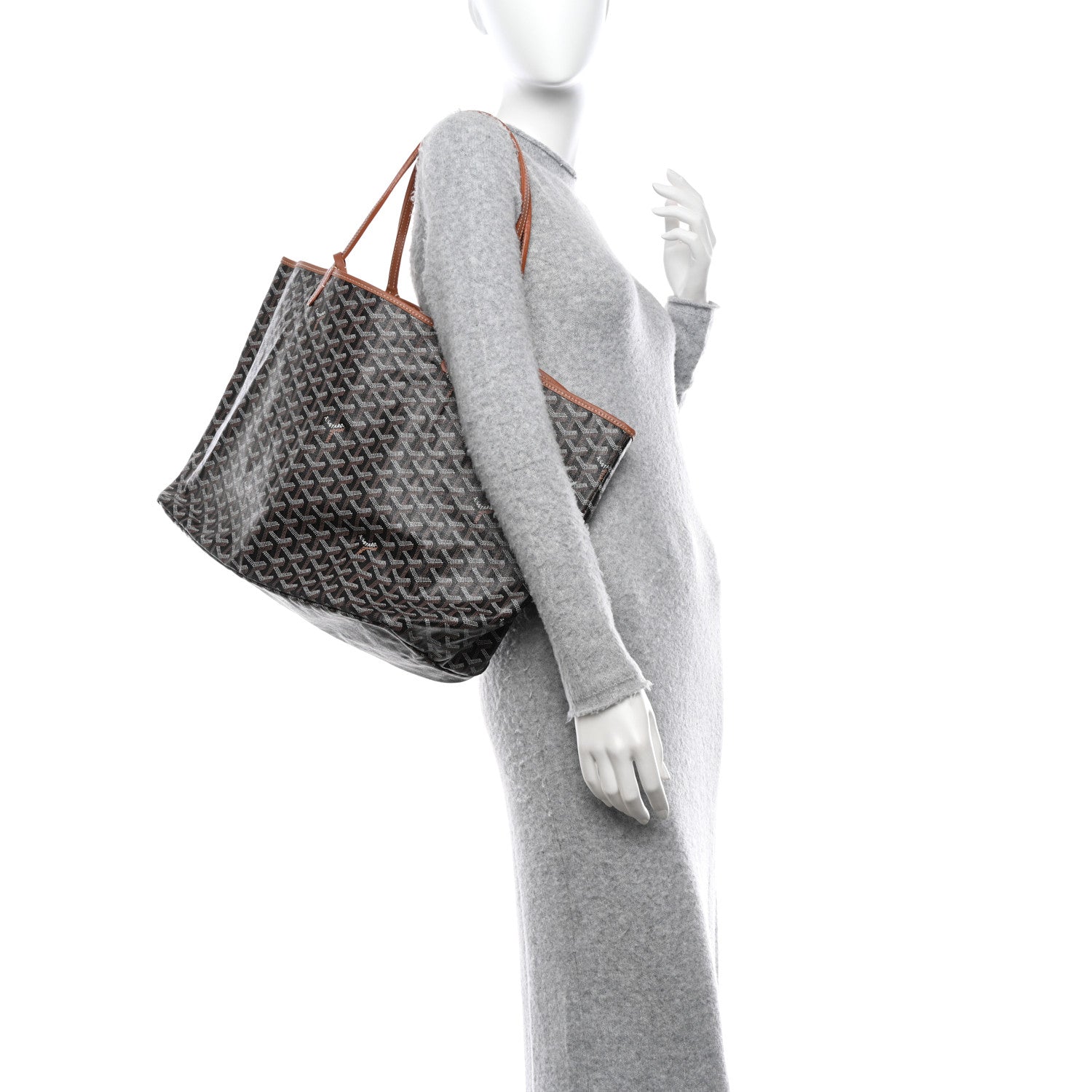 Goyard Goyardine Saint Louis GM Black Gold 3 of 12
