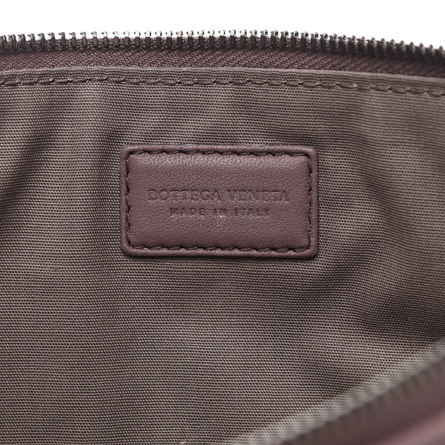 Nappa Intrecciato Elaphe Flat Zip Billetto Pouch Watteau