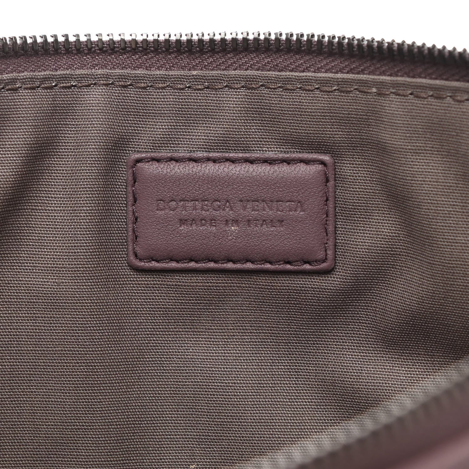 Bottega Veneta Nappa Intrecciato Elaphe Flat Zip Billetto Pouch Watteau 6 of 8