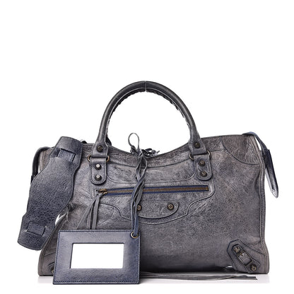 Balenciaga Agneau Classic Hardware City Bleu Roi 1 of 17