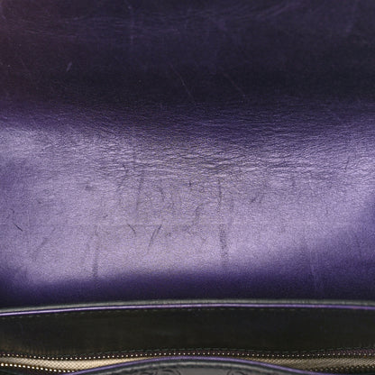 Gucci Shine Guccissima Large Emily Chain Shoulder Bag Melanzana 14 of 15