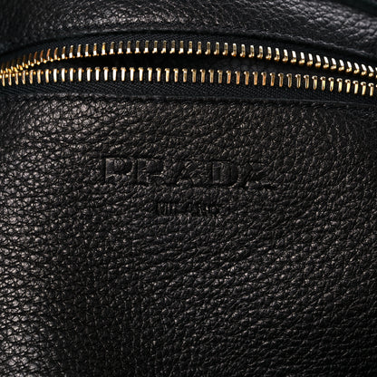 Prada Cervo Deerskin Shopper Tote Black 6 of 13