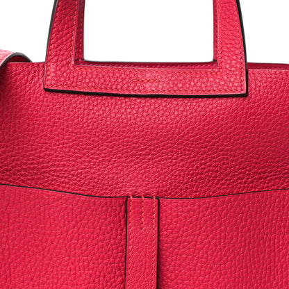 Hermes Taurillon Clemence Halzan 25 Rose Shocking 9 of 11