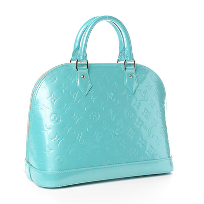Louis Vuitton Vernis Alma PM Blue Lagon 3 of 8
