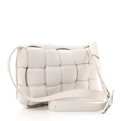 Bottega Veneta Nappa Maxi Intreccio Padded Cassette Crossbody Bag Chalk 3 of 12