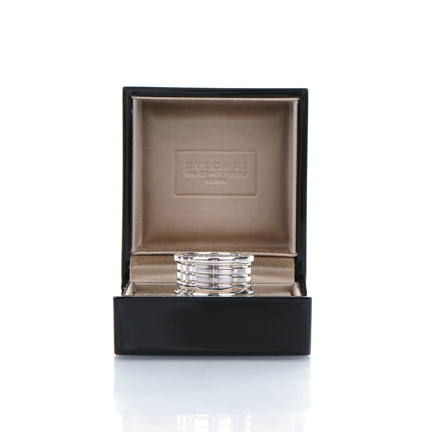 Bulgari 18K White Gold B.Zero1 Four-Band Ring 62 10 6 of 6