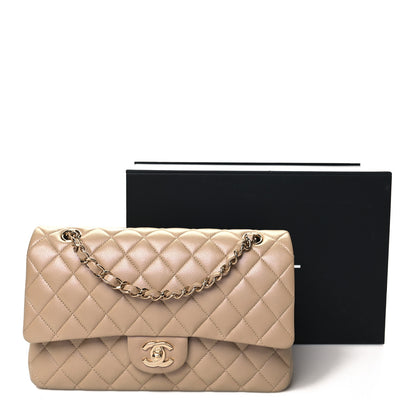 Chanel Iridescent Caviar Quilted Medium Double Flap Dark Beige 11 of 11
