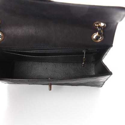 Chanel Calfskin Stitched Medium Single Flap Black 4 of 9
