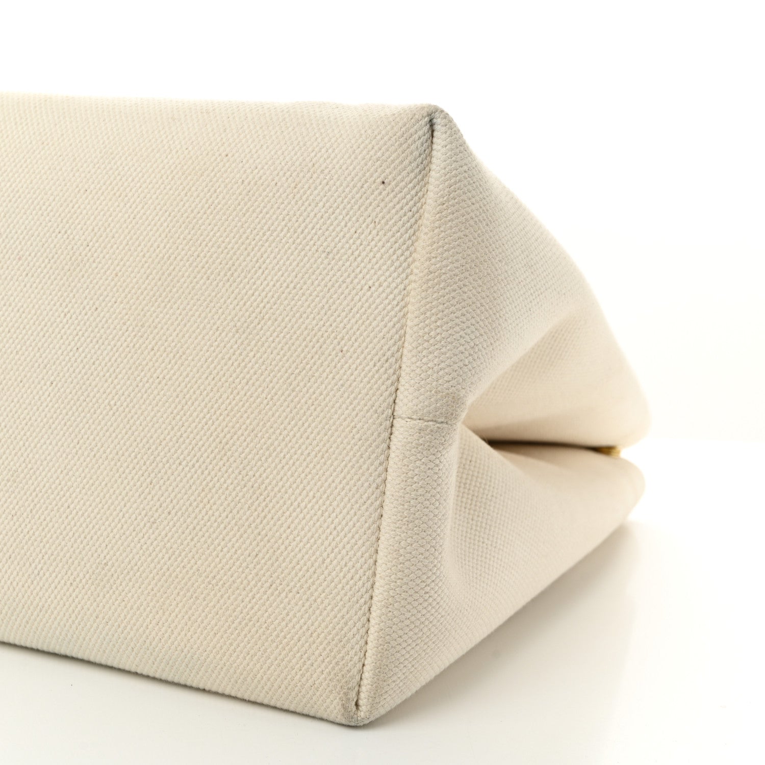 Celine Canvas Calfskin Logo Print Small Horizontal Cabas Natural Tan 12 of 12