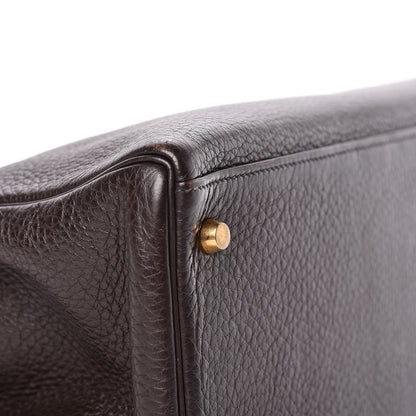Hermes Taurillon Clemence Kelly Retourne 35 Chocolate 7 of 38
