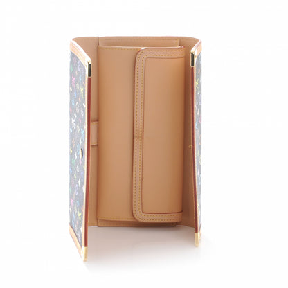 Louis Vuitton Monogram Multicolor Porte Tresor International Wallet Black 5 of 8