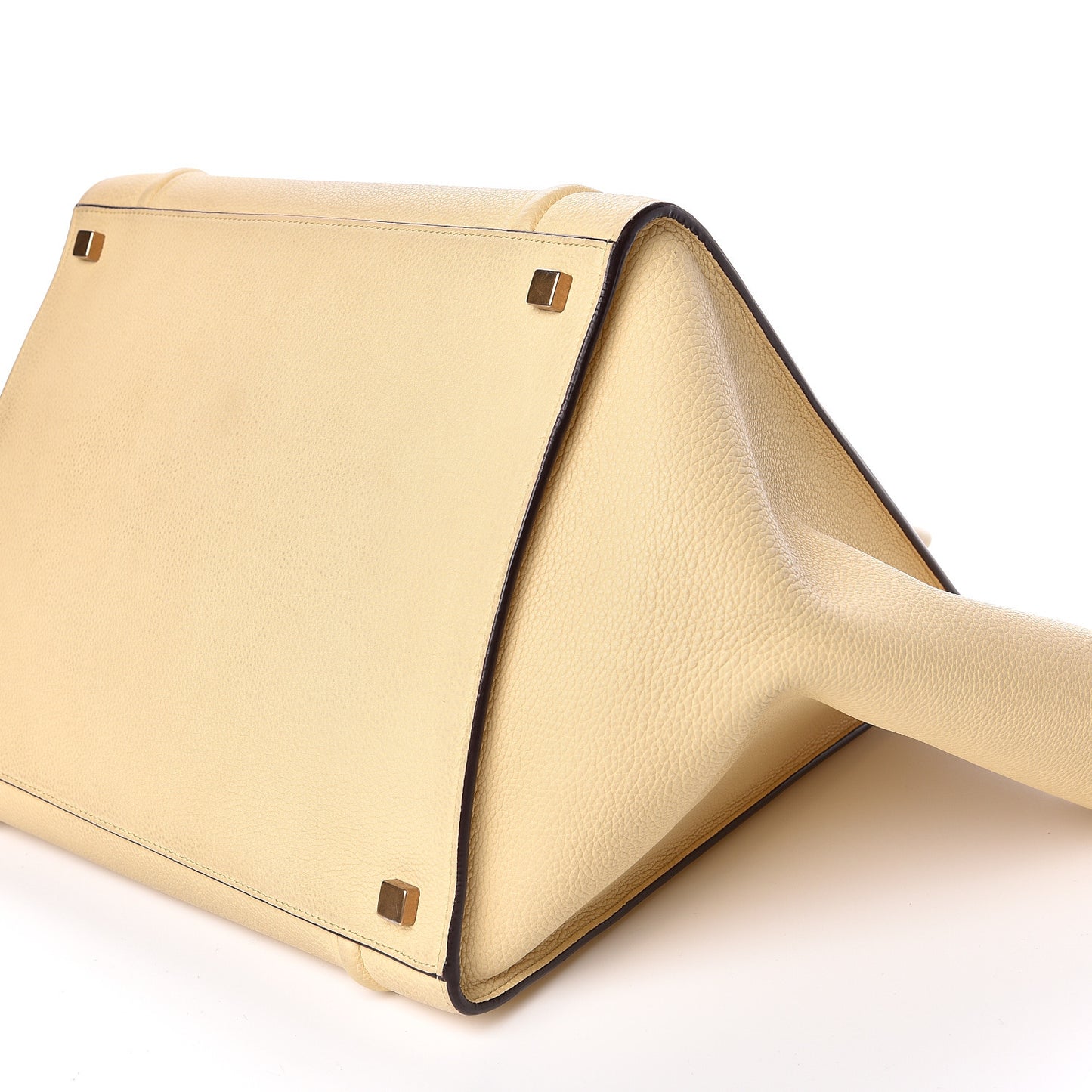 Drummed Calfskin Medium Phantom Luggage Cream