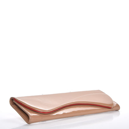 Christian Louboutin Patent Pigalle Clutch Nude 4 of 8