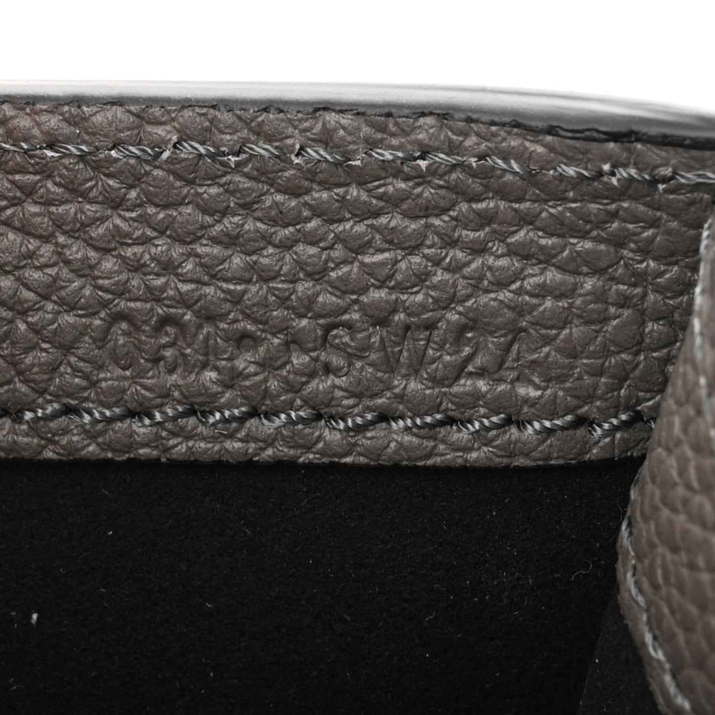 Grained Calfskin Mini T Clasp Tara Bag On Strap Graphite