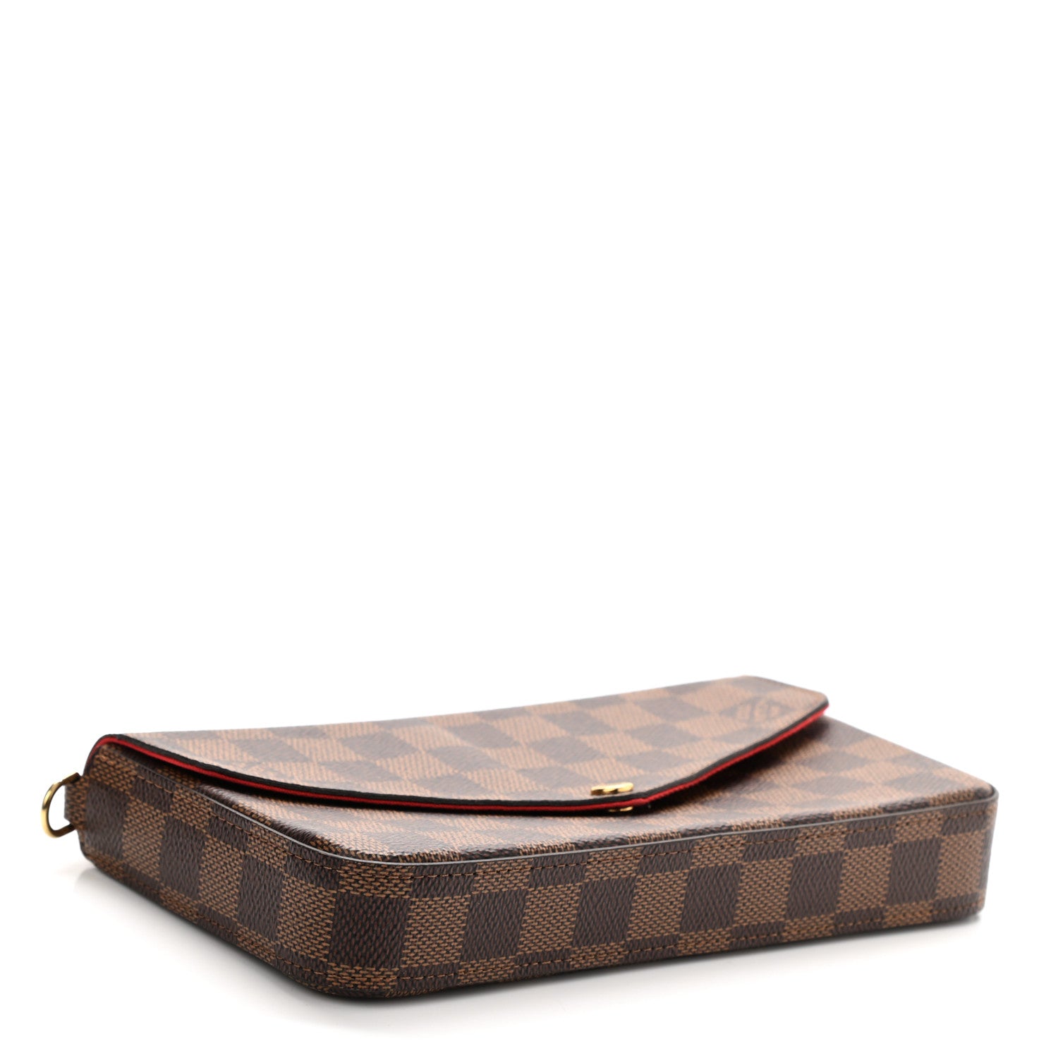 Louis Vuitton Damier Ebene Pochette Felicie Chain Wallet 5 of 12