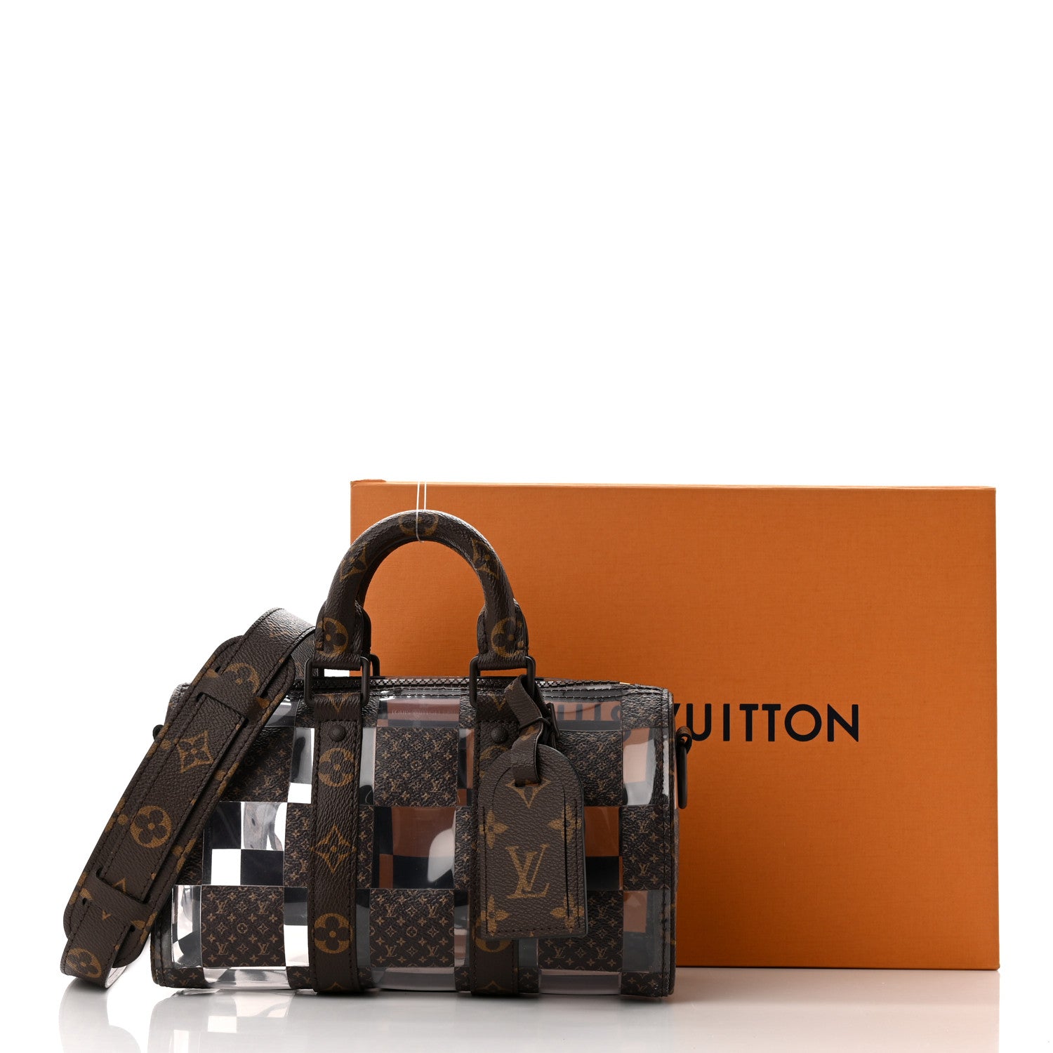 Louis Vuitton PVC Monogram Chess Keepall Bandouliere 25 10 of 10