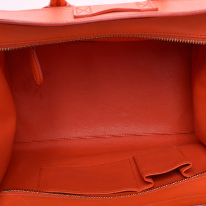 Celine Smooth Calfskin Mini Luggage Bright Orange 5 of 15