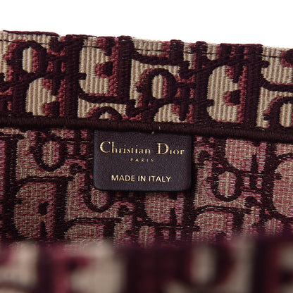 Christian Dior Oblique Medium Book Tote Burgundy Multicolor 6 of 10