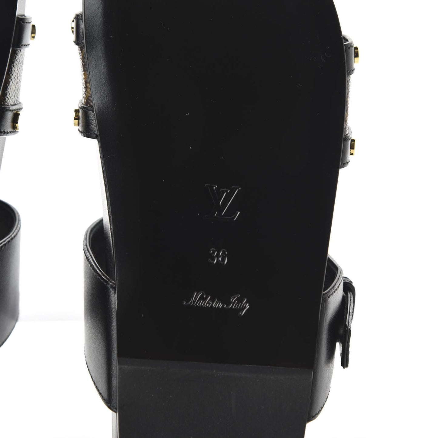 Bom Dia Flat Mule Sandals 36 Black