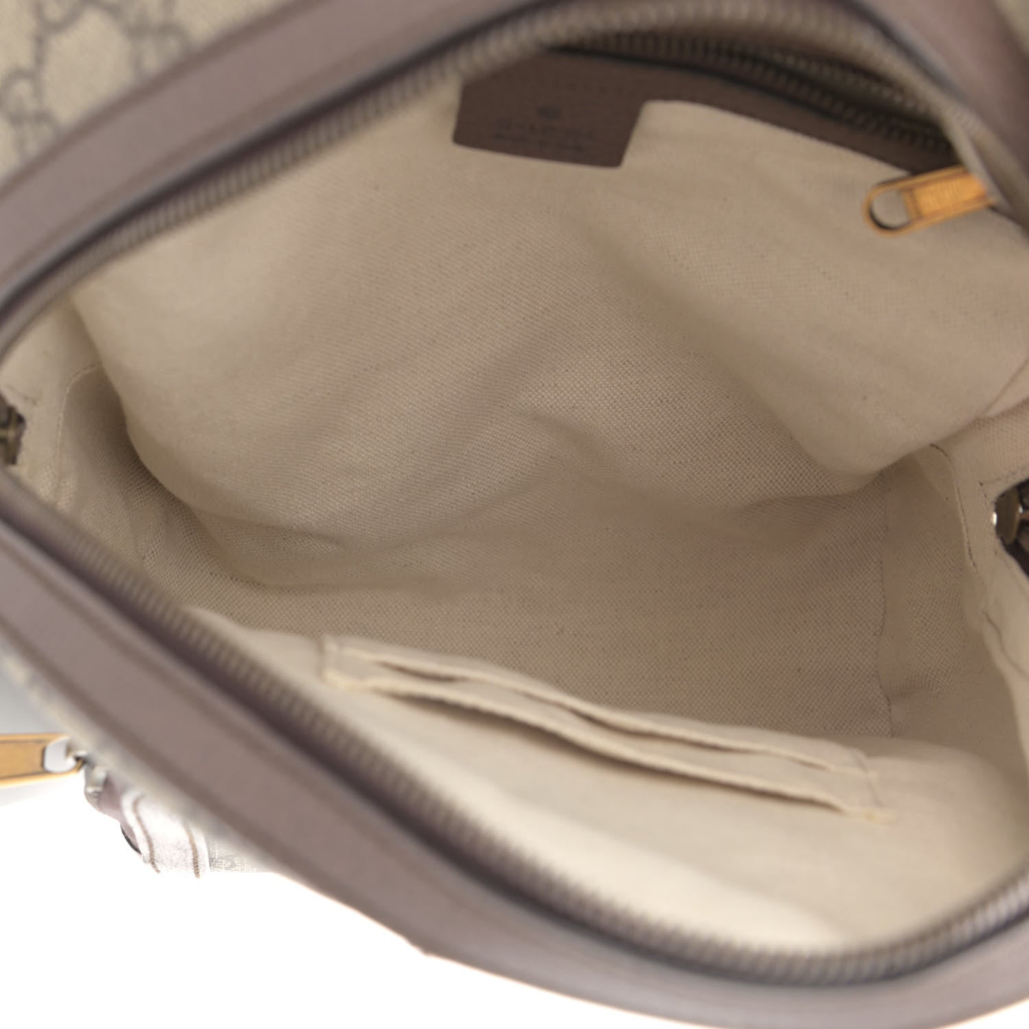 Gucci GG Supreme Monogram Calfskin Web Small Ophidia Day Backpack Beige Ebony New Acero 5 of 11