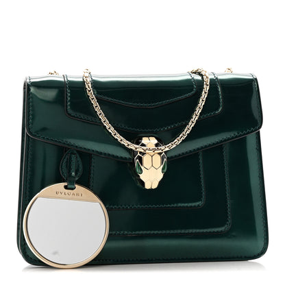 Bulgari Patent Serpenti Forever Crossbody Emerald 3 of 12