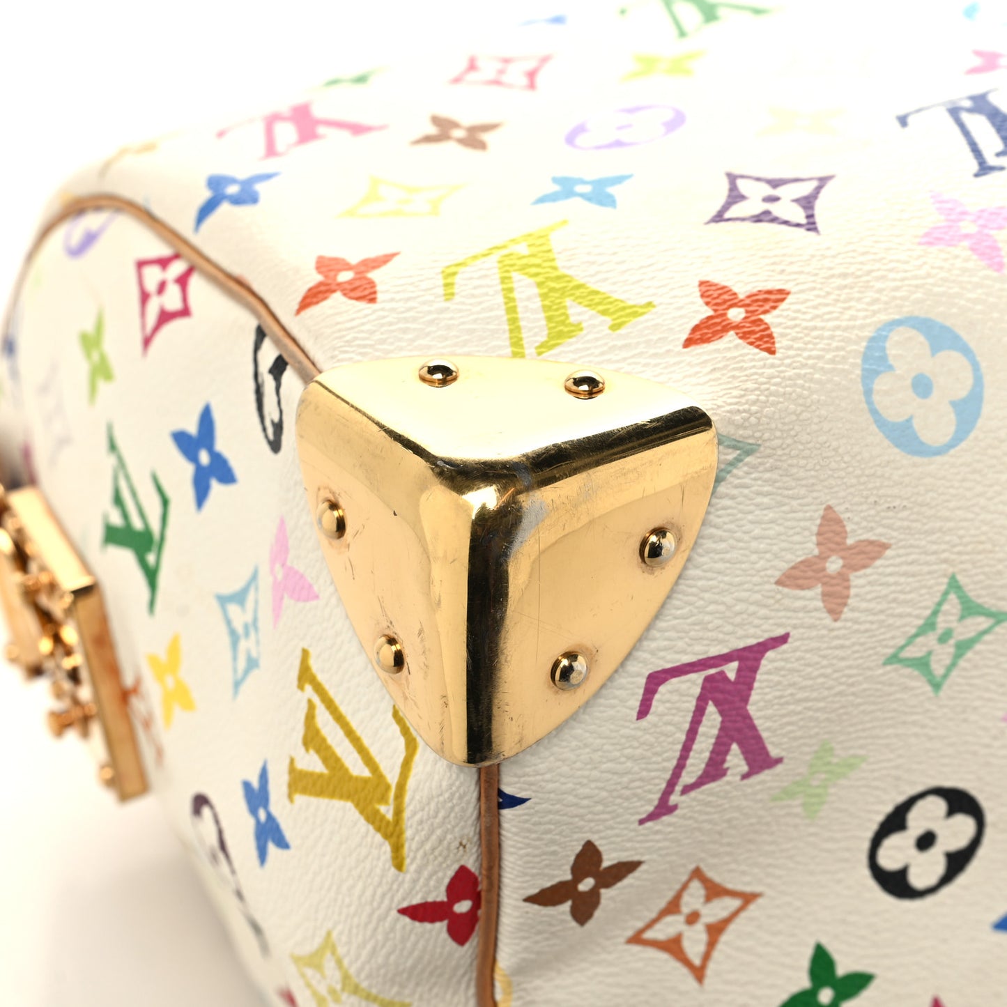 Monogram Multicolor Speedy 30 White