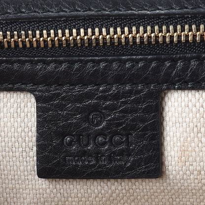 Gucci Pebbled Calfskin Medium Soho Clutch Black 6 of 10