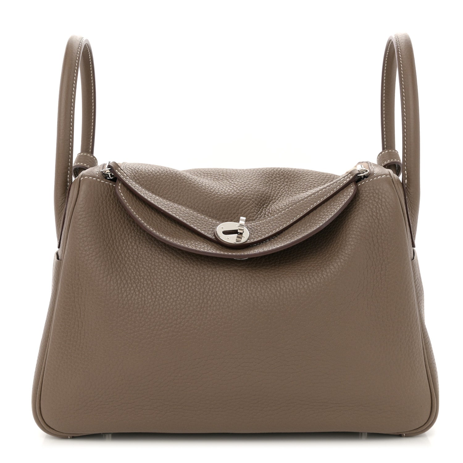 Hermes Taurillon Clemence Lindy 30 Etoupe 1 of 10