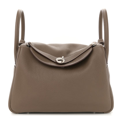 Hermes Taurillon Clemence Lindy 30 Etoupe 1 of 10