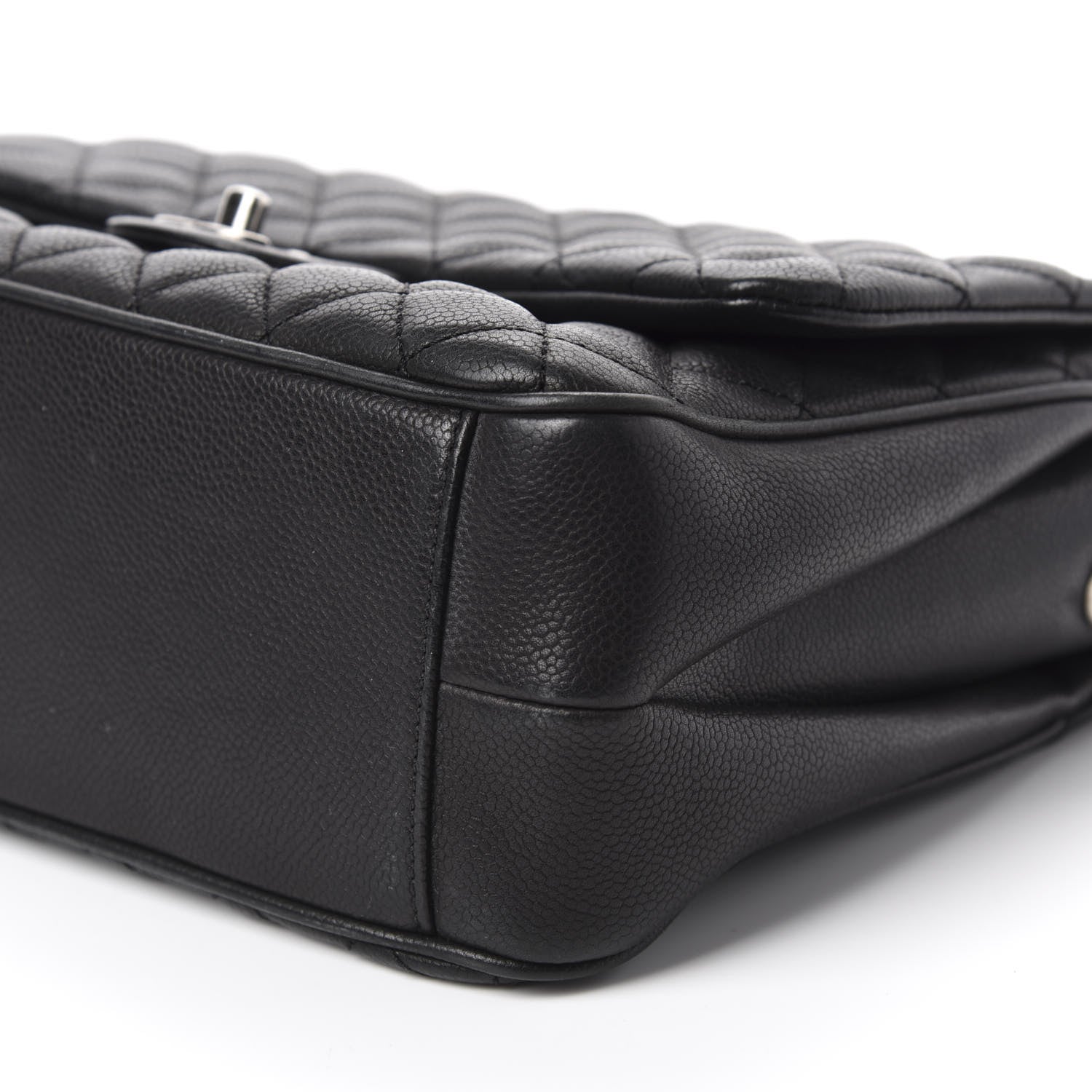 Chanel Caviar Quilted Medium Rock In Rome Single Flap Black 7 of 12