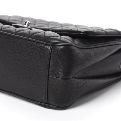 Chanel Caviar Quilted Medium Rock In Rome Single Flap Black 7 of 12