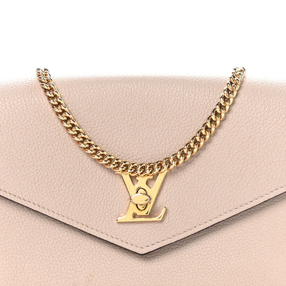 Louis Vuitton Soft Calfskin My Lockme Chain Pochette Greige 8 of 11