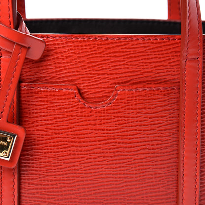 Dolce & Gabbana Textured Calfskin Mini Escape Shopper Tote Red 9 of 9